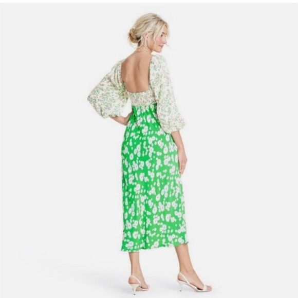 RIXO x TARGET Daisy‎ Long Sleeve Swing Dress (limited edition) Sz 8 Green - Picture 2 of 8